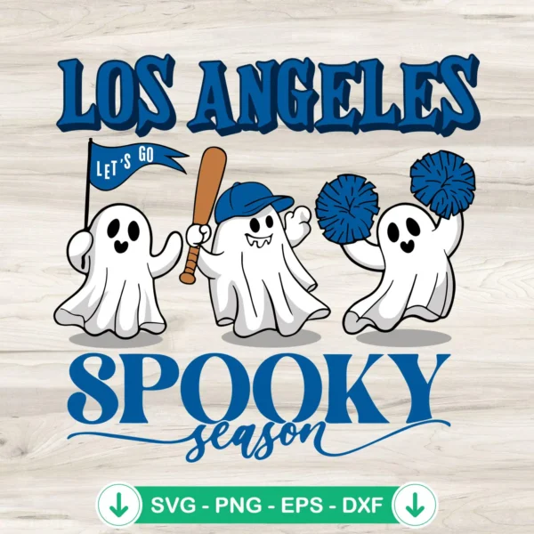 Los Angeles Dodgers Halloween SVG file for Cricut cutting machines