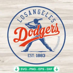 Los Angeles Dodgers EST 1883 SVG file, cricut svg cutting file