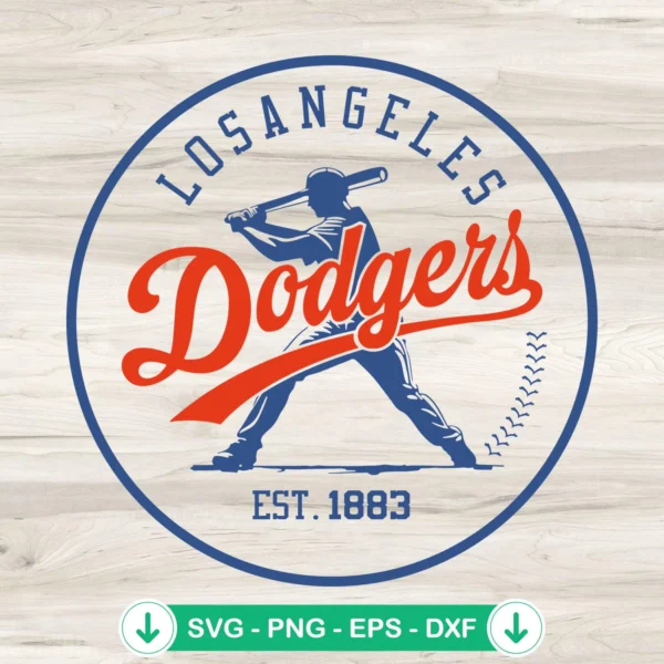Los Angeles Dodgers EST 1883 SVG file, cricut svg cutting file