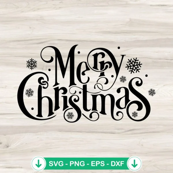 Merry Christmas SVG file for Cricut, cutting file for DIY