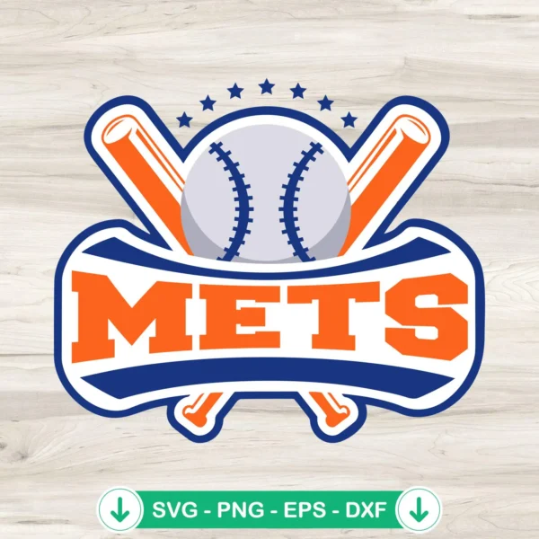 Mets baseball svg file for cricut svg cutting file