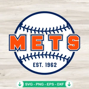 Mets SVG file for baseball, cricut svg cutting file