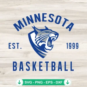 Minnesota Est 1999 Basketball SVG file for Cricut