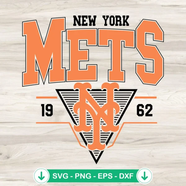 New York Mets 1962 svg file for cricut and cutting machine