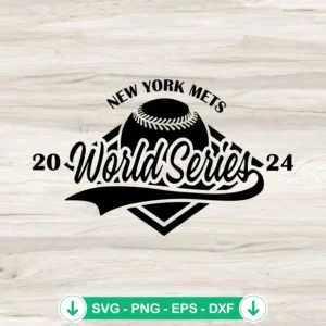 New York Mets 2024 World Series SVG file for Cricut