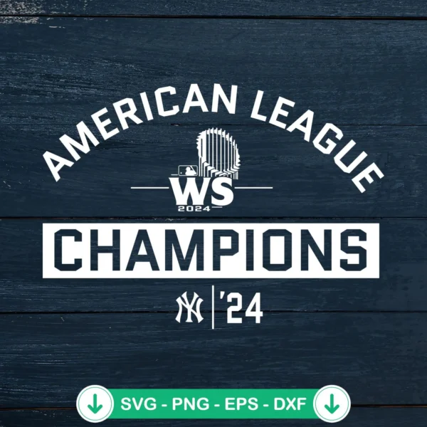 New York Yankees 2024 Champions SVG file for cutting machines