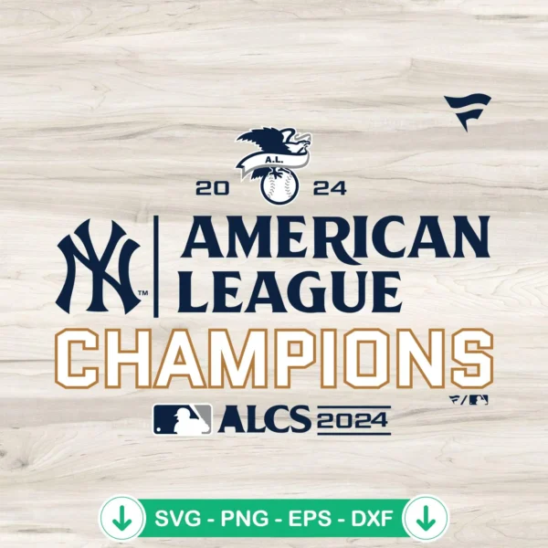 New York Yankees 2024 Champions SVG file for Cricut cutting