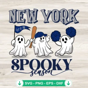 New York Yankees Ghost Halloween svg file for cricut and cutting machine