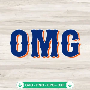 OMG Mets SVG file for cricut cutting - baseball design