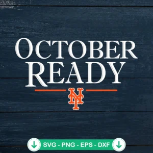 October Ready New York Mets SVG file for cricut cutting machine
