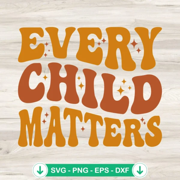 Orange Every Child Matters svg file for Unity Day, cricut svg cut file