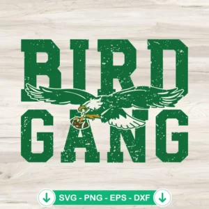 Philadelphia Eagles Bird Gang svg file for cricut cutting