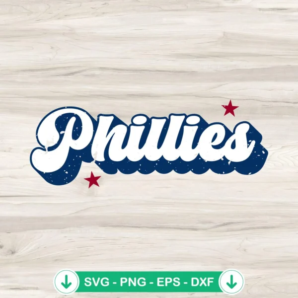 Philadelphia Phillies SVG file for Cricut cutting machine