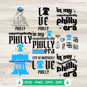 Philly Baseball SVG file bundle for Cricut cutting machine