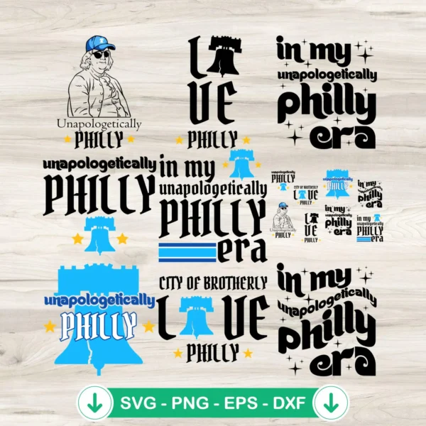 Philly Baseball SVG file bundle for Cricut cutting machine