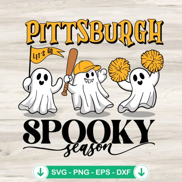 Pittsburgh Pirates Halloween SVG file for cricut svg cutting