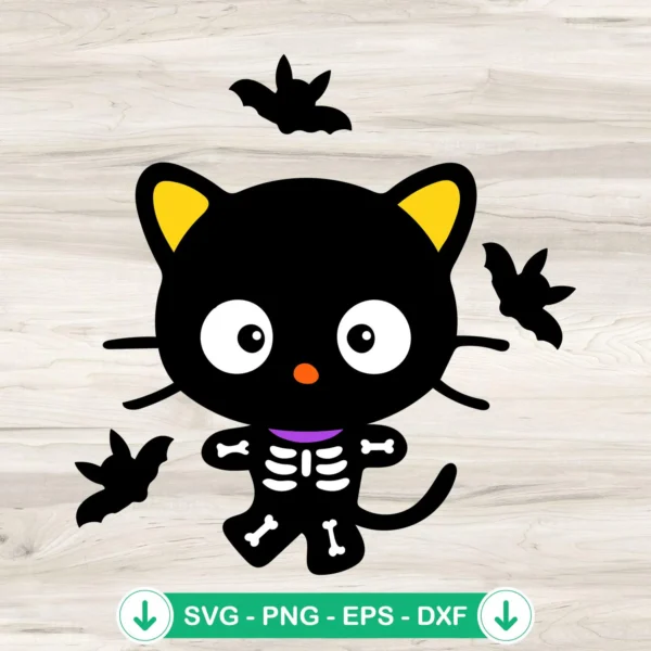 Sanrio Chococat Skeleton Halloween SVG file, cricut cut file