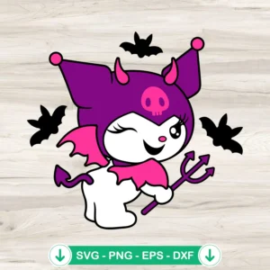 Sanrio Witch Kuromi Halloween SVG file for cutting machine