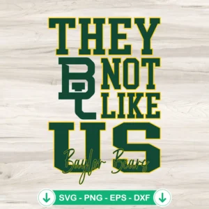 Baylor Bears football svg file for cricut cutting machine