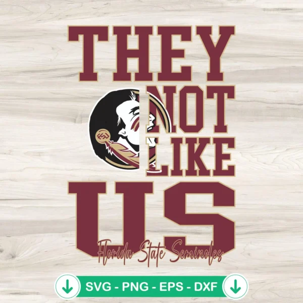 They Not Like Us Florida State SVG file for cricut cutting