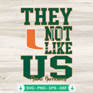 Miami Hurricanes Football SVG file, cricut svg cutting file