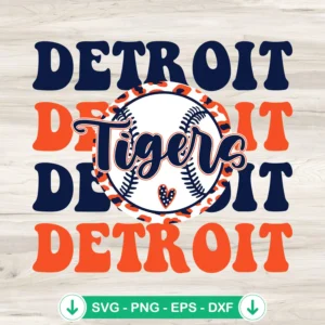 Tigers Baseball Leopard SVG file - Cricut cutting file