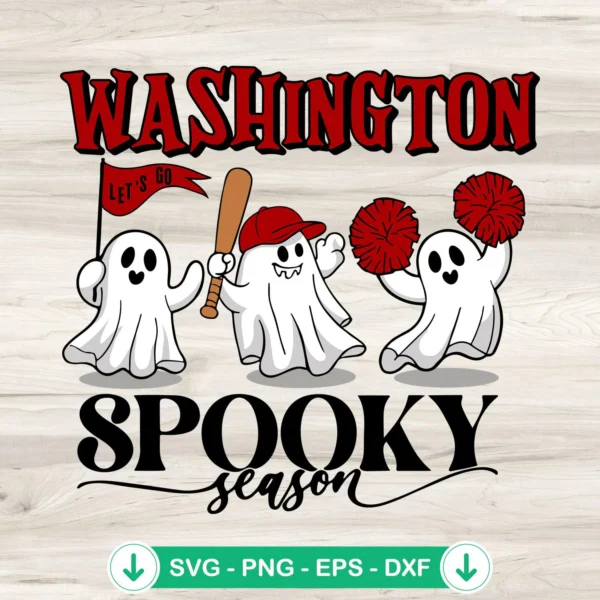 Washington Nationals Spooky Season SVG file for cutting machines