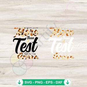 You Are More Than a Test Score SVG file for Cricut cutting