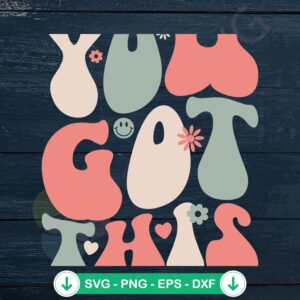 Retro Test Day You Got This svg file for cricut cutting file