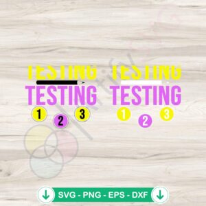 State Testing Day SVG file for Cricut and cutting machine