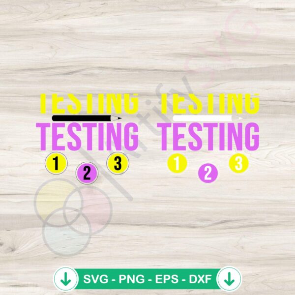 State Testing Day SVG file for Cricut and cutting machine