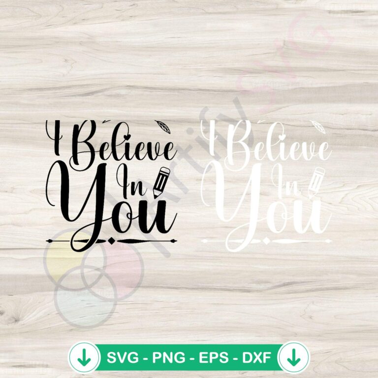 Retro I Believe In You Testing Day PNG Clipart - Vintage Inspirational Graphics 2 Retro I Believe In You SVG file - vintage inspirational graphic