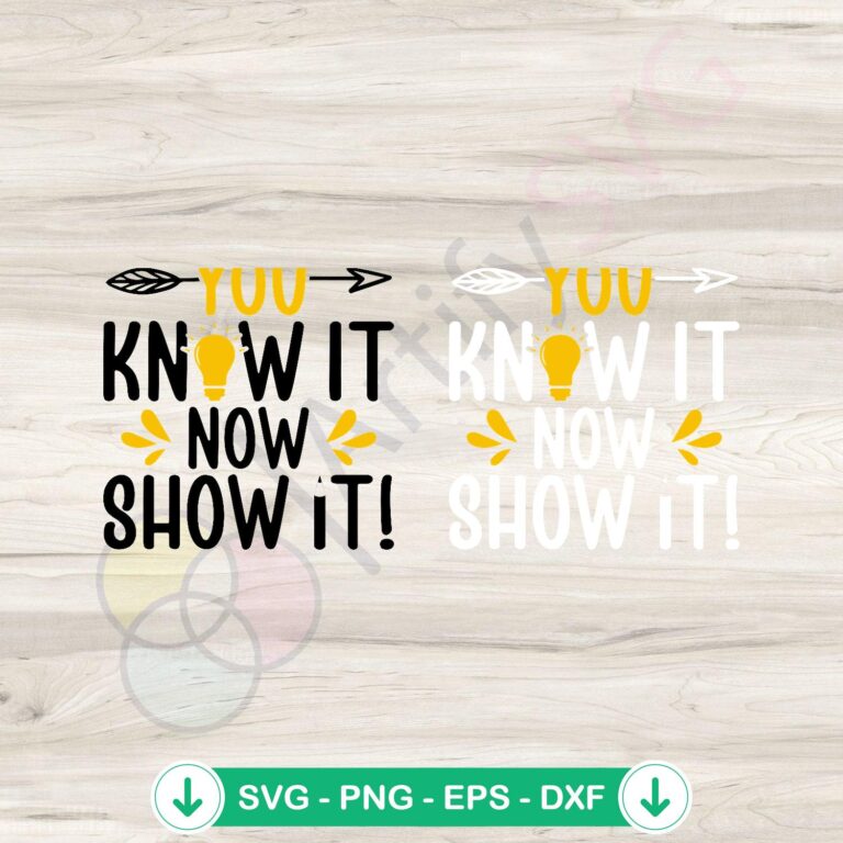 Test Day SVG file for cutting machines, educational theme