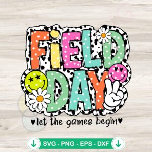 Field Day Games SVG file for Cricut cutting machine