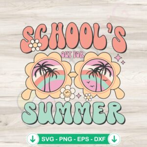 Summer Break svg file for Cricut cutting machine