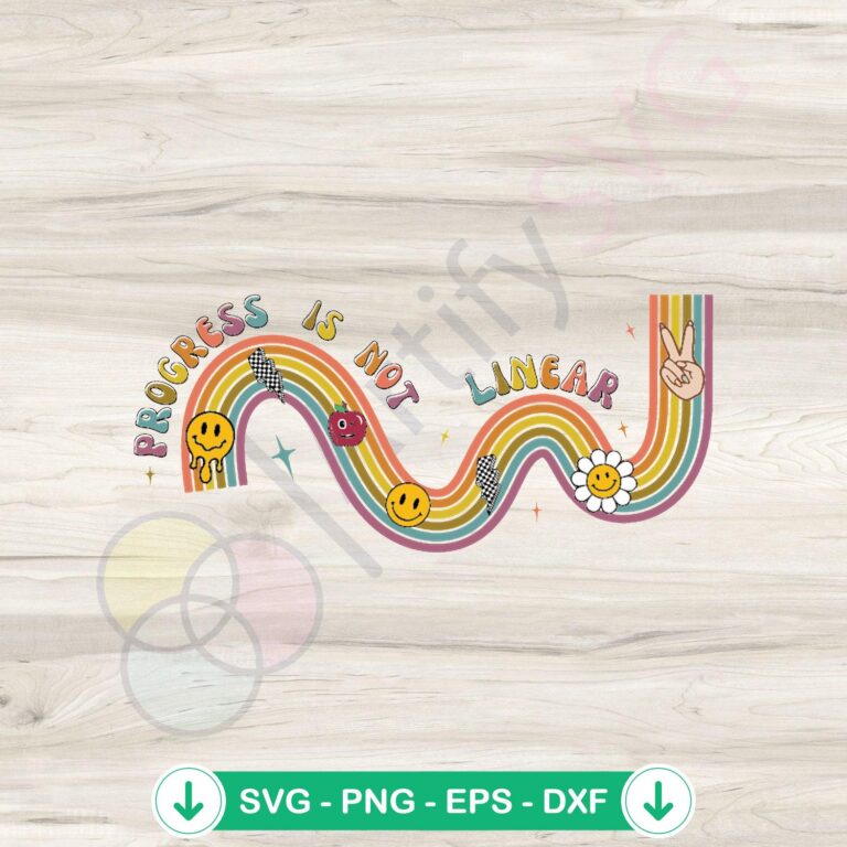 Progress Is Not Linear SVG Clipart for Special Education | Digital Download 2 Progress Is Not Linear SVG clipart for special education, cricut svg cut file