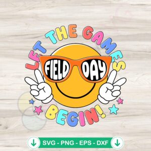 Field Day Teacher SVG file for cutting machines and DIY activities