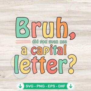 Capital Letter SVG file for unique typography art cutting file