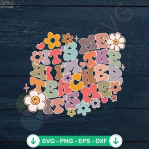 Groovy Teacher SVG file for Cricut cutting machine