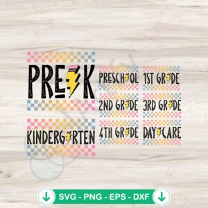 Groovy Back to School SVG file for cricut and cutting machine