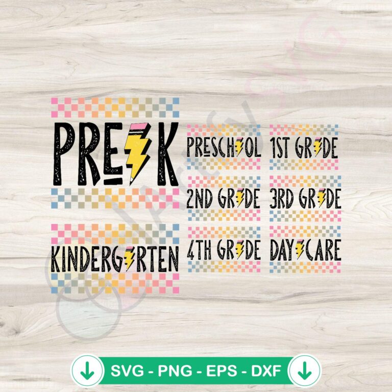 Groovy Back to School SVG Bundle - Instant Download 2 Groovy Back to School SVG file for cricut and cutting machine
