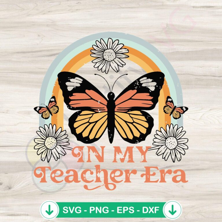 In My Teacher Era SVG - Teacher Appreciation Digital File 2 In My Teacher Era SVG file for teacher appreciation, cricut svg cutting file