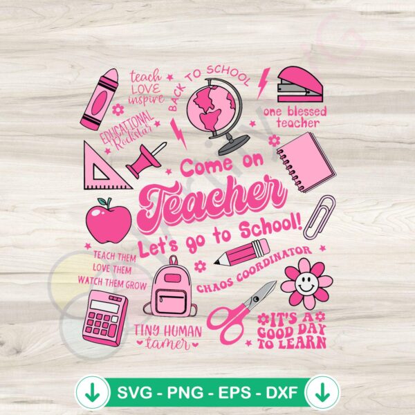 School Barbie SVG file for teacher-themed DIY projects, cricut svg, cutting file