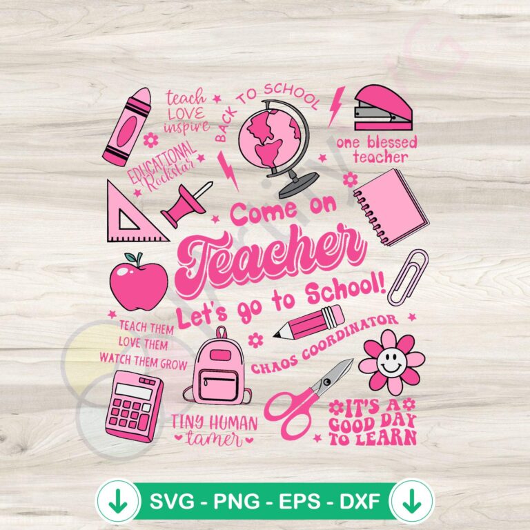 School Barbie SVG Digital Cricut File - Teacher Theme Design 2 School Barbie SVG file for teacher-themed DIY projects, cricut svg, cutting file