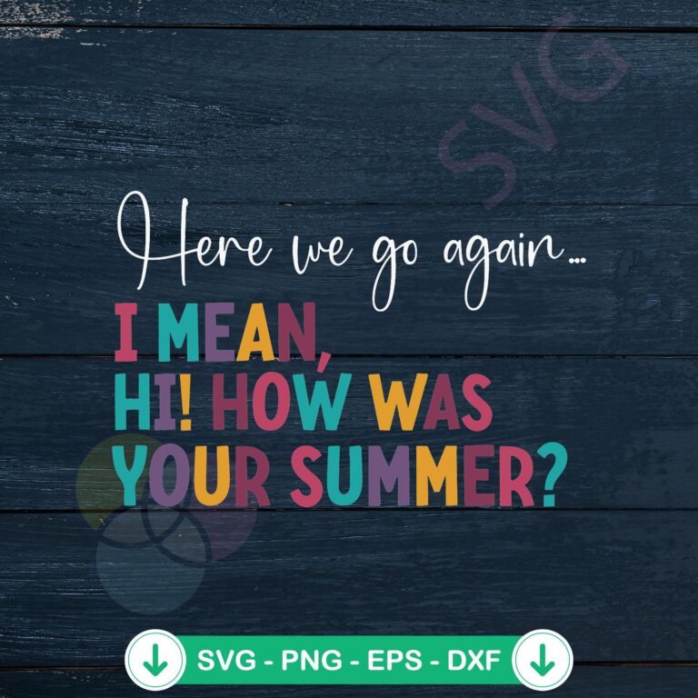 Hello Summer SVG file for Cricut, fun summer cut file