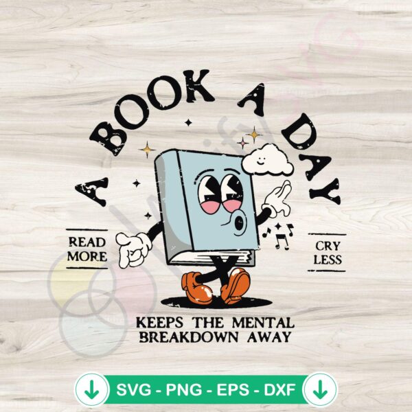 Book-themed SVG file for Cricut cutting machine