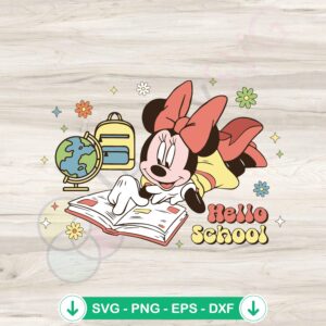 Disney Minnie Mouse SVG file for Cricut cutting machine