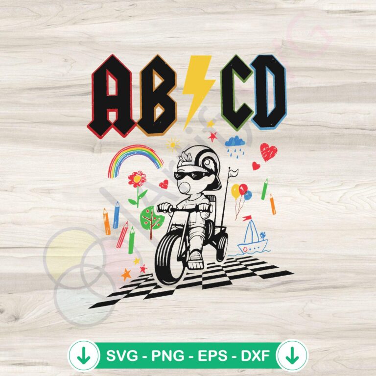 Funny Teacher ABCD Rocks SVG file for Cricut cutting