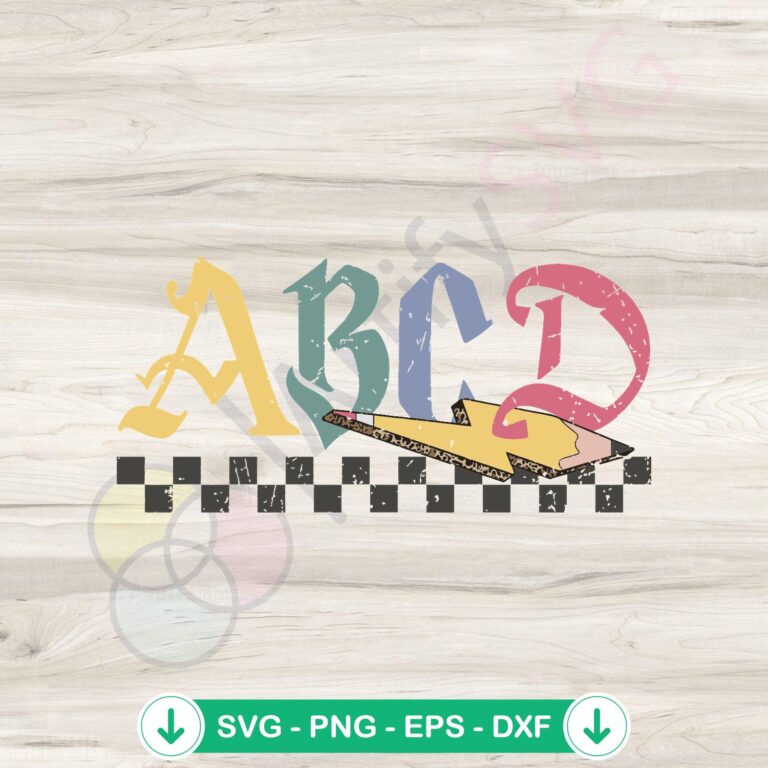 Elementary School ABCD SVG Back To School Cricut Files 2 Elementary School ABCD svg file for Cricut cutting machine