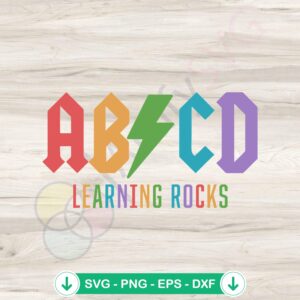 ABCD Teacher SVG file for Cricut cutting machine